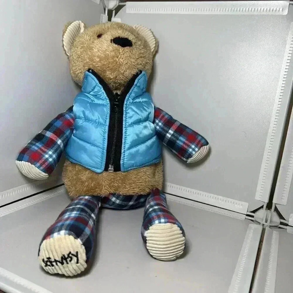 Scentsy Buddy Boulder The Bear - Plush Bear, Plaid with Vest - RETIRED! RARE - Picture 1 of 4
